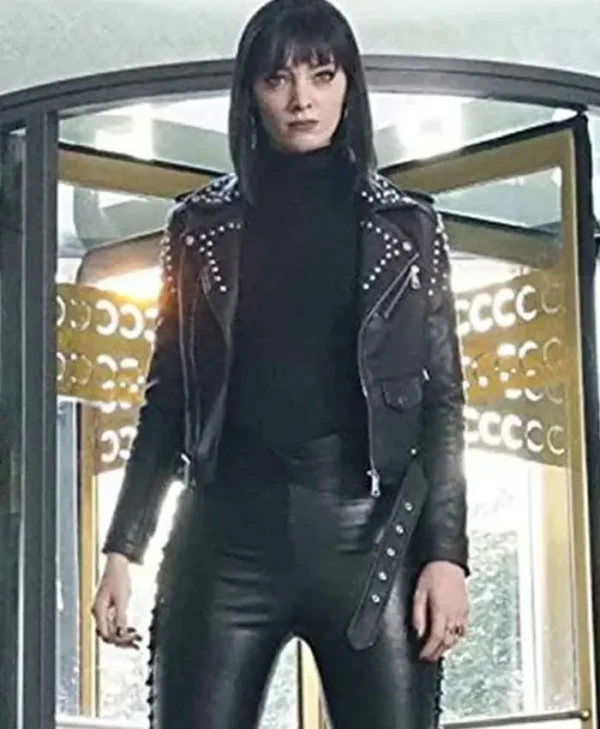 The Gifted Lorna Dane Polaris Leather Biker Jacket