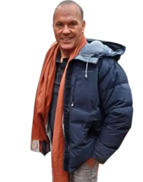 The Protege Michael Keaton Hooded Puffer Jacket