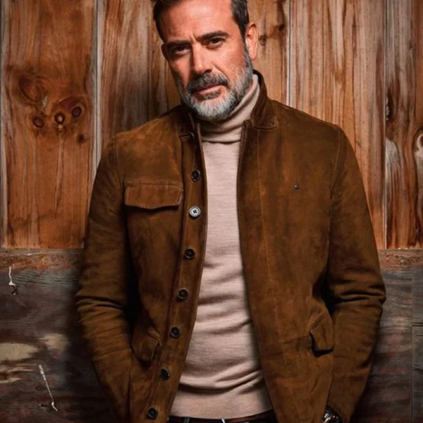 The Walking Dead Jeffrey Dean Morgan Brown Suede Leather Jacket