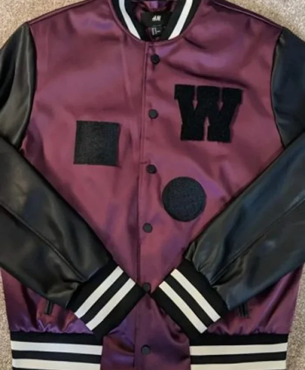 The Weeknd H&M Varsity Satin Jacket