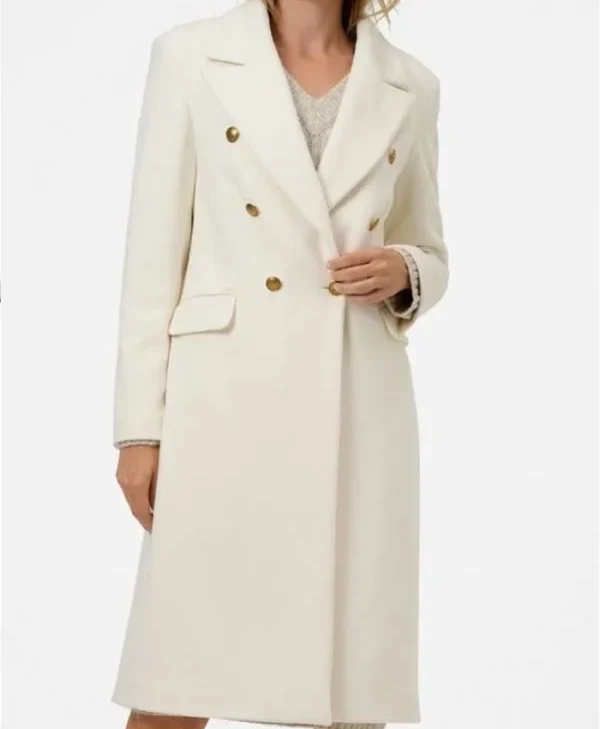 The Wonder Weeks 2023 Katja Schuurman White Cotton Coat