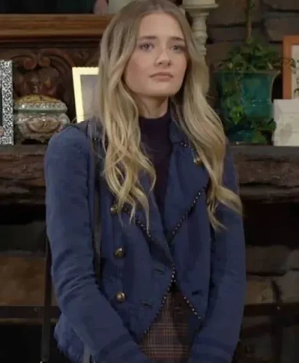 The Young and The Restless Faith Newman Blue Jacket