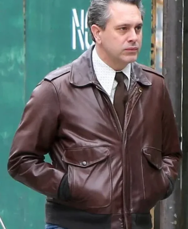 Thomas Sadoski The Crowded Room Brown Leather Jacket