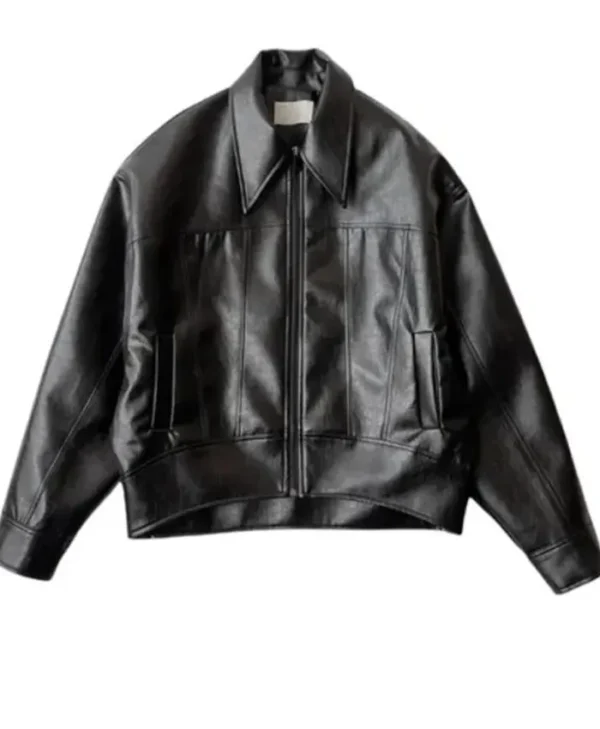 Unisex The Verlin Black Leather Jacket