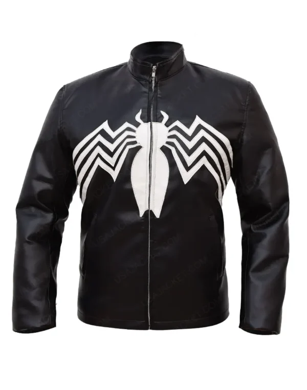 Venom Tom hardy Leather Slimfit Black Jacket