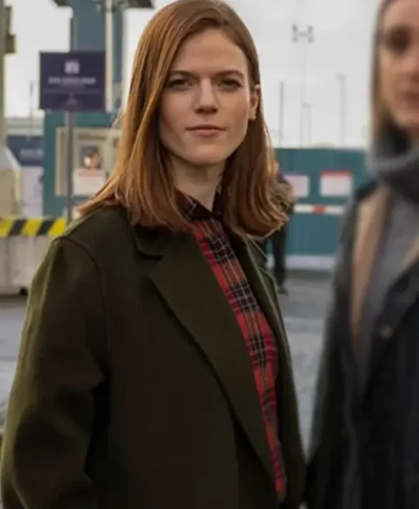 Vigil-2021-Rose-Leslie-Green-Trench-Coat