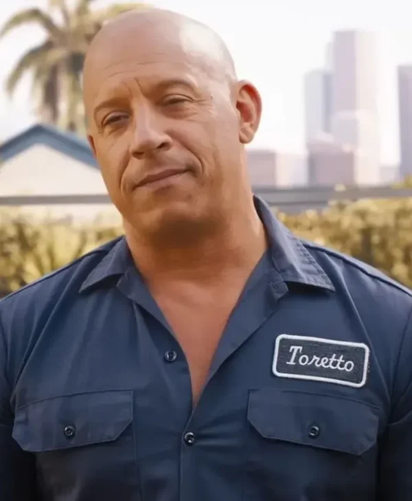 Vin Diesel Toretto Fast X 2023 Blue Shirt