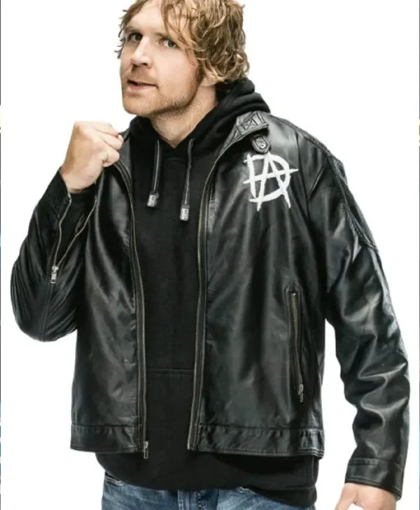 WWE Wrestler Dean Ambrose Hooded Leather Jacket