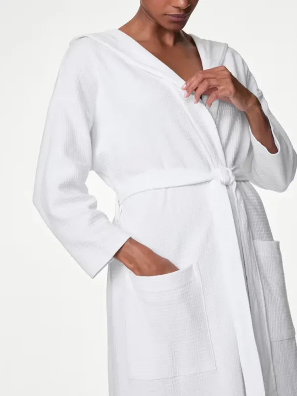 White Womens Dressing Gown