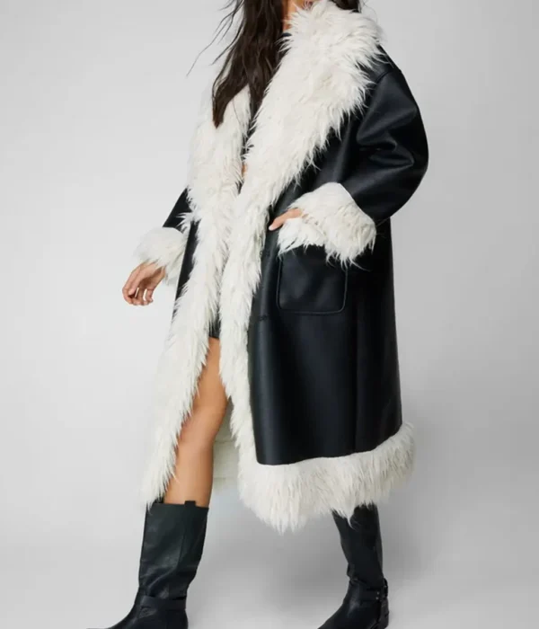 Womens Shearling Sheepskin Black