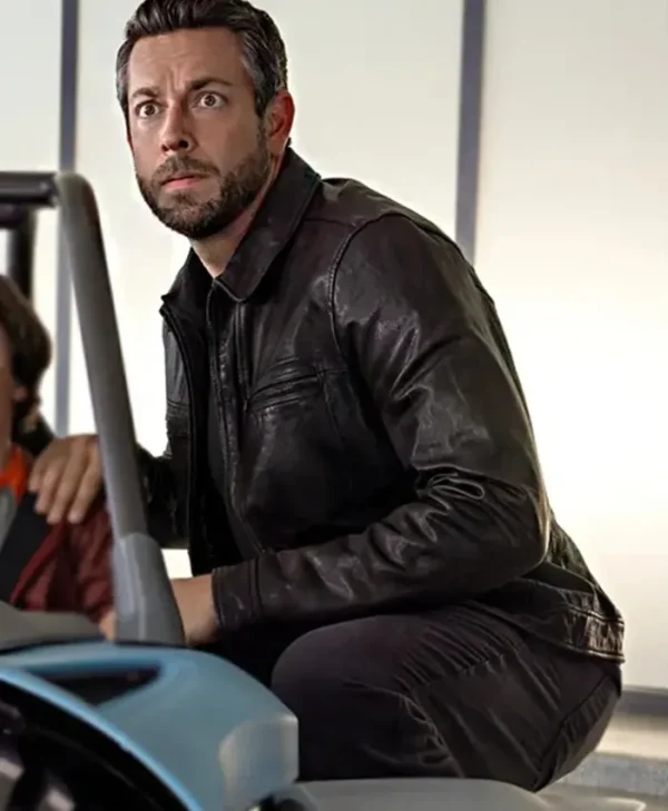 Zachary Levi Spy Kids Armageddon Black Jacket