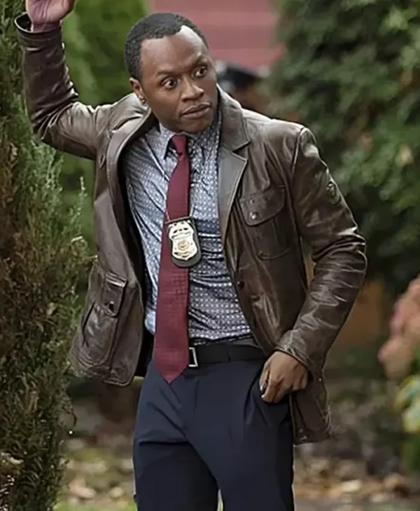 iZombie Malcolm Goodwin Brown Genuine Leather Jacket