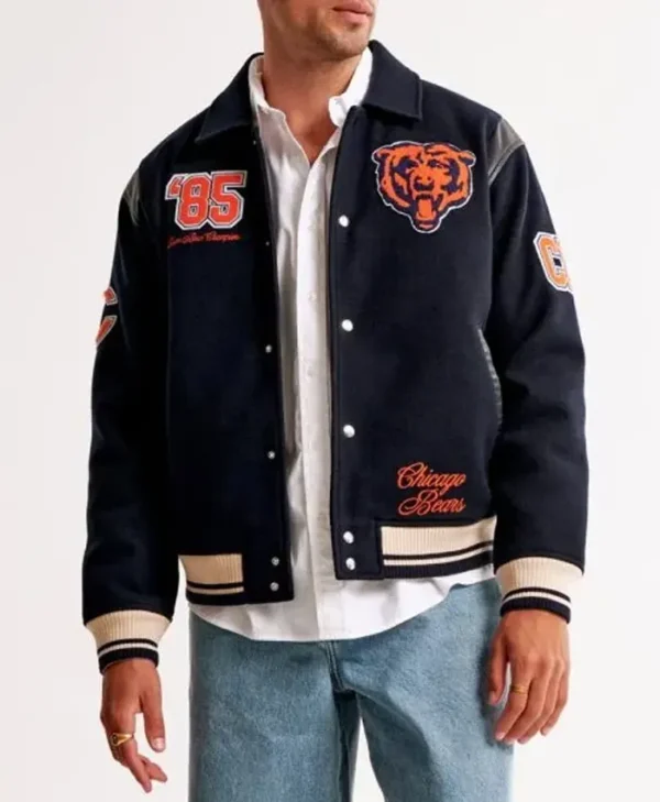 1985 Super Bowl Champions Chicago Bears Navy Jacket