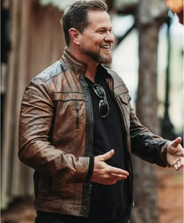 72 Hours Alexander Kane Brown Leather Jacket