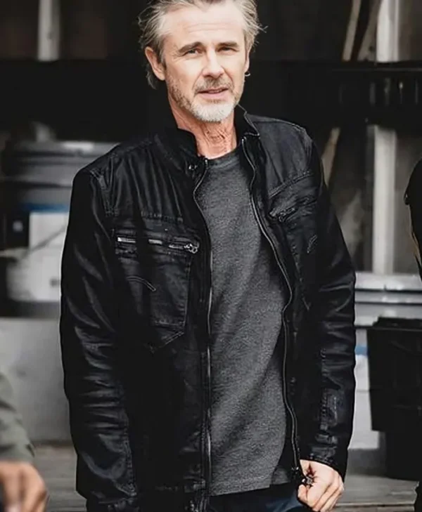 72 Hours Sam Trammell Black Leather Jacket