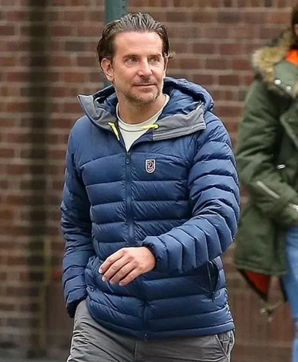 Bradley Cooper NYC Blue Quilted Jacket Side