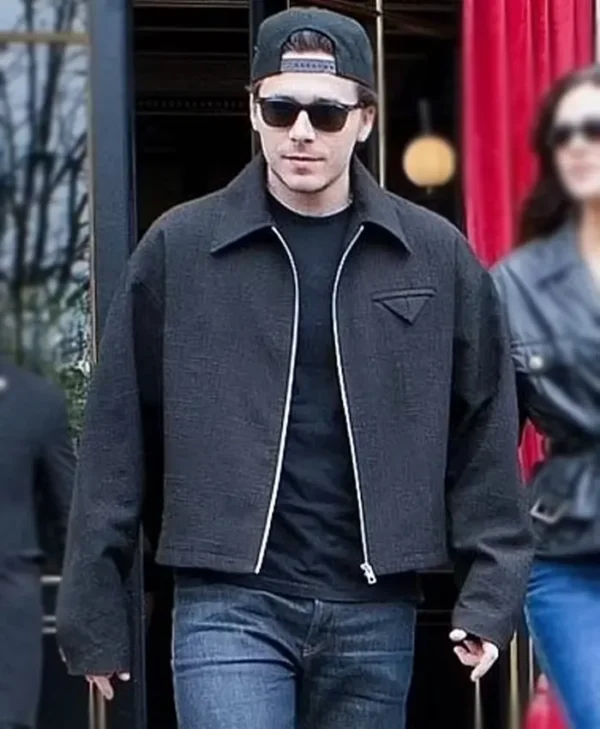 Brooklyn Beckham Paris Fashion Week Wool Jacket