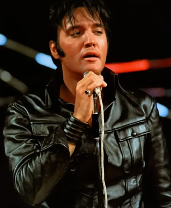 Elvis-Presley-Singer-1968-Leather-Jacket