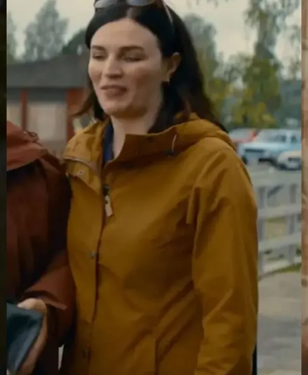 Get Away 2024 Aisling Bea Yellow Jacket Side