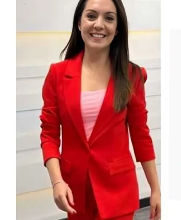 Good Morning Britain Laura Tobin Red Blazer