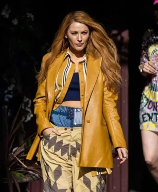 It Ends with Us Blake Lively Leather Jacket