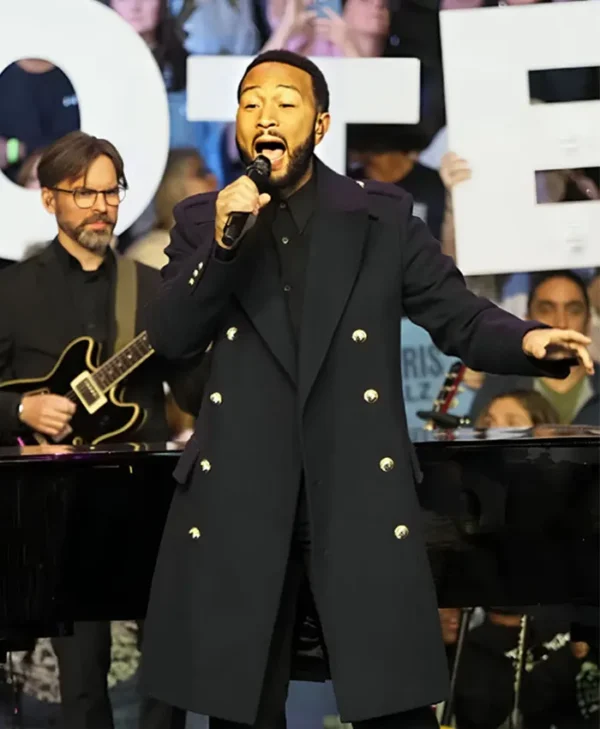 John Legend Harris Walz Campaign Rally Coat