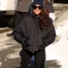 Meghan Markle Whistler Track Black Puffer Jacket