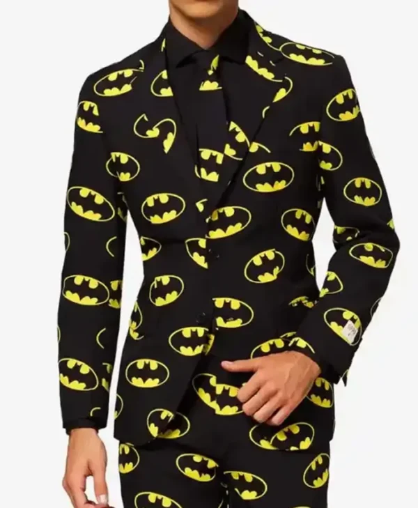 Mens-Black-Batman-2-Piece-Formal-Suit