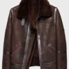 Mens-Brown-Distressed-B3-Shearling-Leather-Jacket