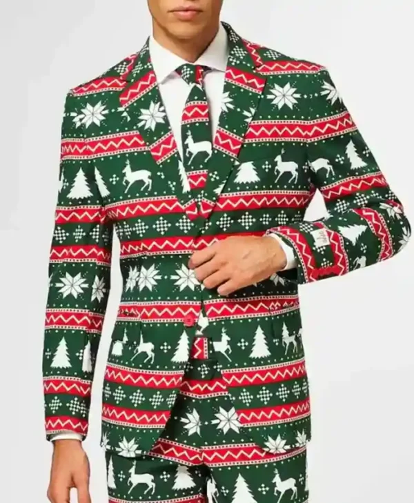 Mens-Suits-Green-Festive-Green-2-Piece-Suit