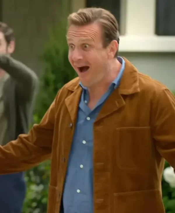 Shrinking S02 Jason Segel Brown Suede Jacket