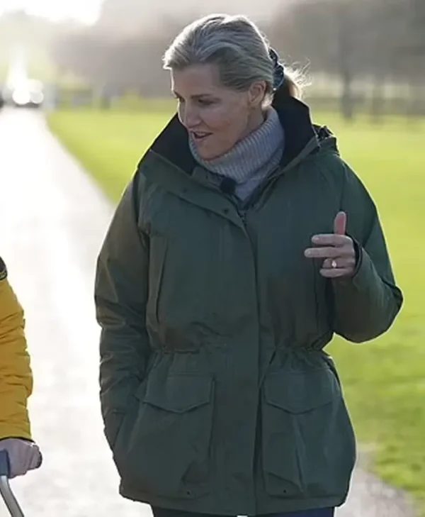 Sophie Duchess of Edinburgh Green Cotton Coat