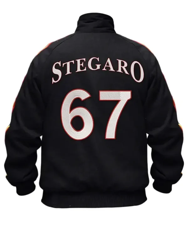 Stegaro Black Bomber Jacket