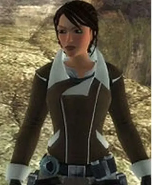 Tomb Raider Legend Lara Croft Shearling Jacket