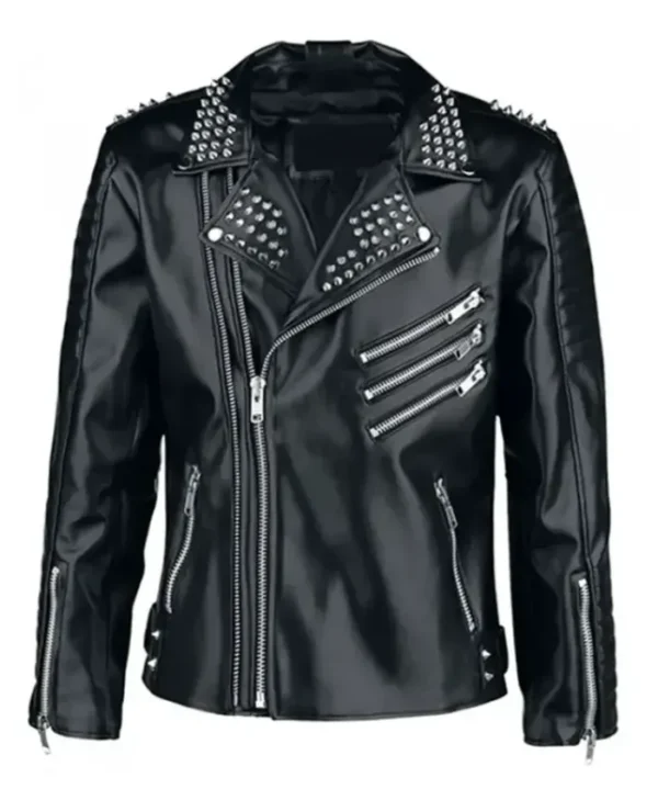 Amelia Biker Black Leather Jacket