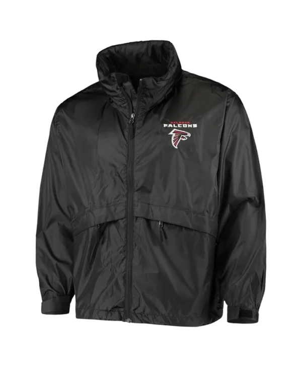 Atlanta Falcons Circle Sportsman Ernie Black Windbreaker Jacket