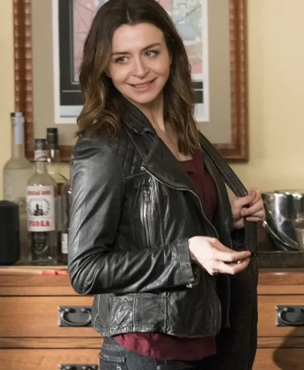 Dr. Amelia Shepherd Grey’s Anatomy Black Leather Jacket