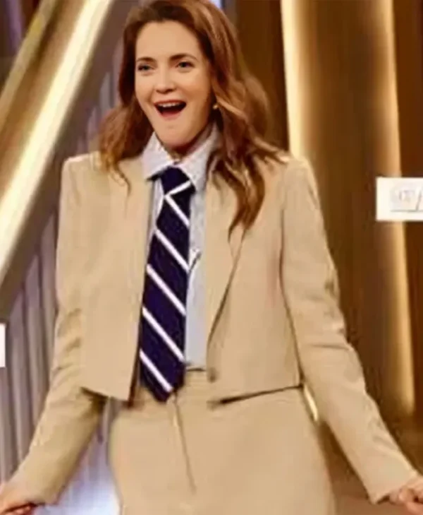 Drew Barrymore Show 2024 Drew Beige Blazer