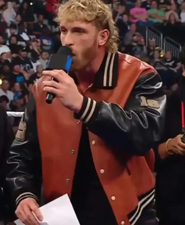 Logan Paul SmackDown Bomber Leather Jacket