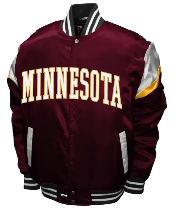 Minnesota Golden Gophers Power Maroon Satin Jacket