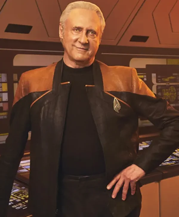 Star Trek Picard Adam Soong Black Leather Jacket