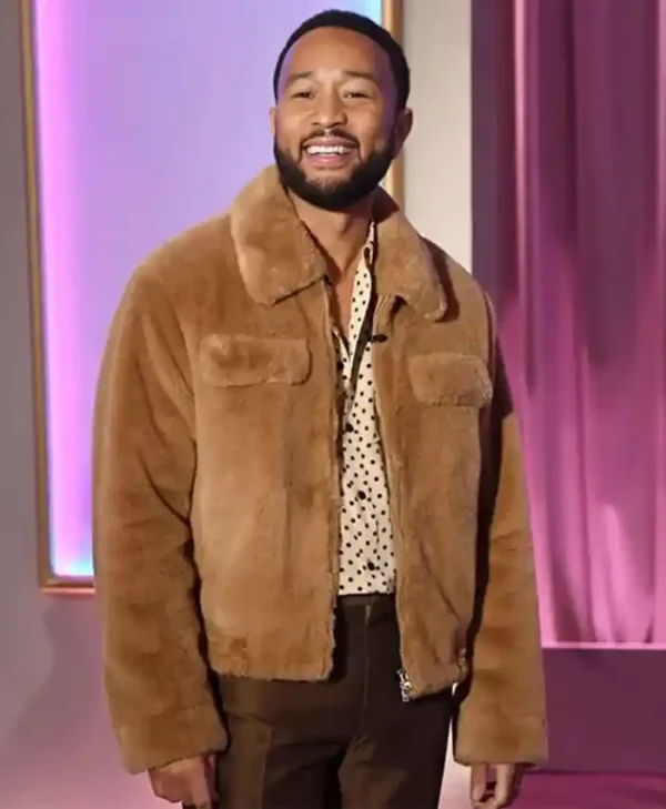 The Jennifer Hudson Show S03 John Legend Brown Jacket