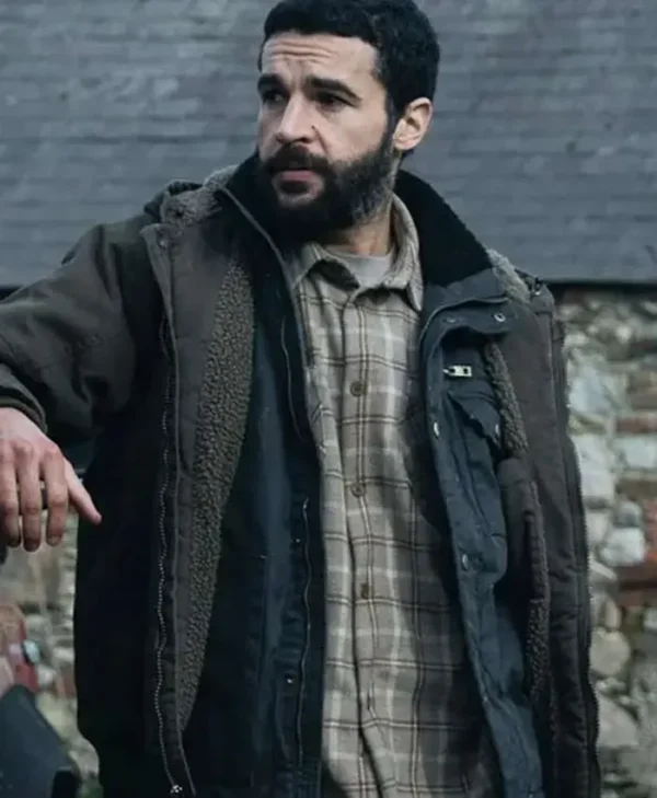 Bring Them Down 2025 Christopher Abbott Grey Jacket