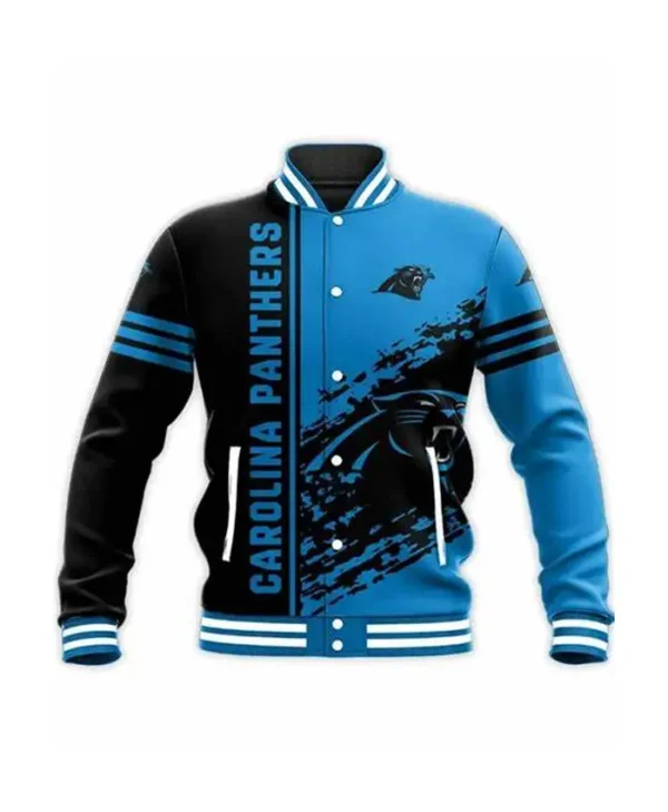 Carolina Panthers Football Lorne Blue Varsity Jacket