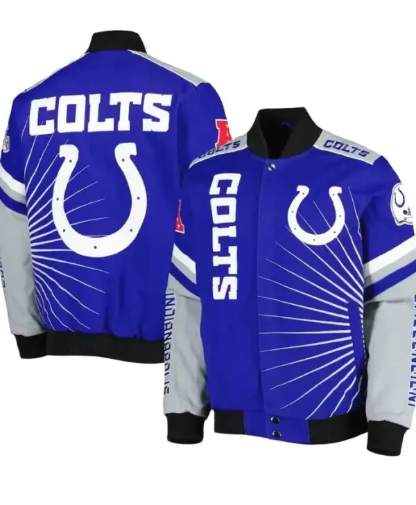 Indianapolis Colts Brayden G-III Sports Bomber Jacket