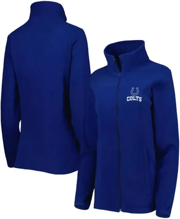 Indianapolis Colts Giovanni Football Full-Zip Blue Track Jacket