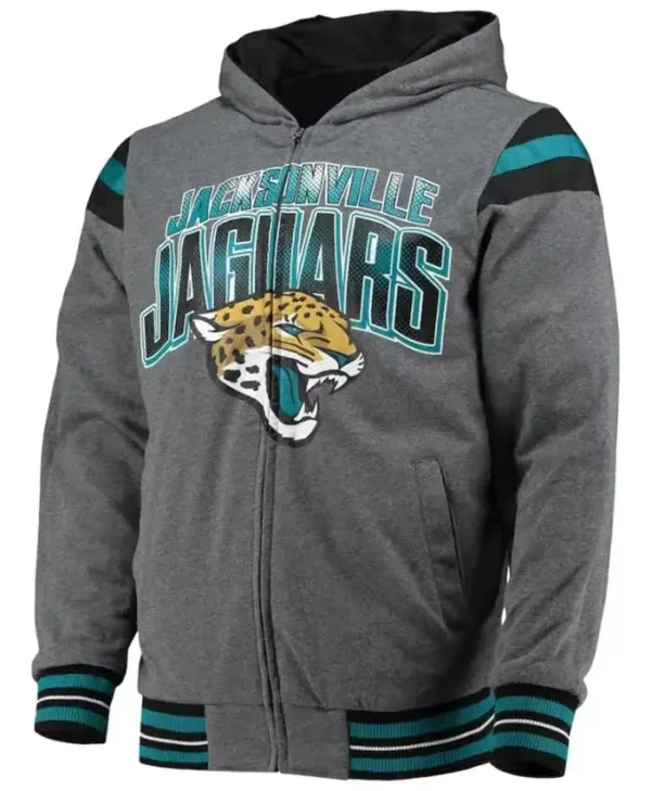 Jacksonville Jaguars Team Braxton Grey Fleece Jacket