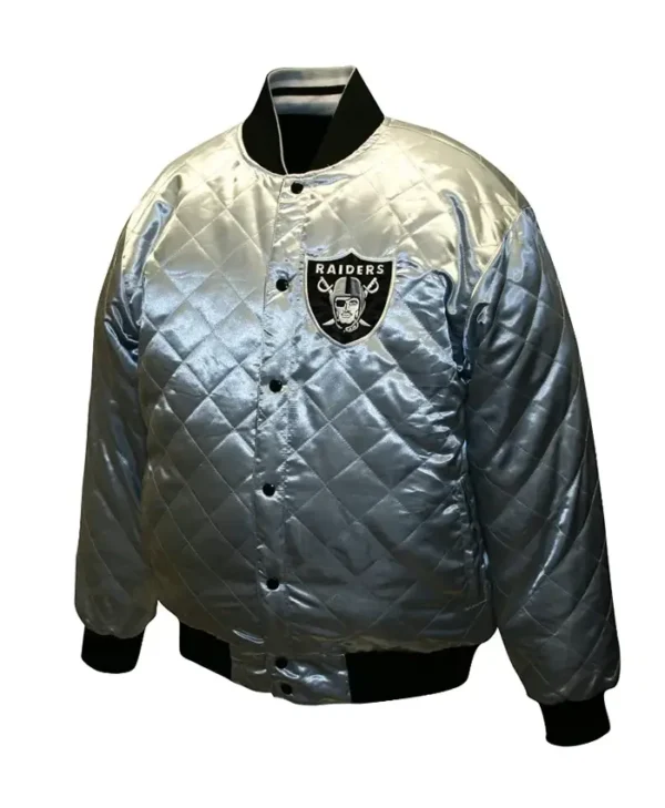 Las Vegas Raiders Easton Quilted Varsity Jacket