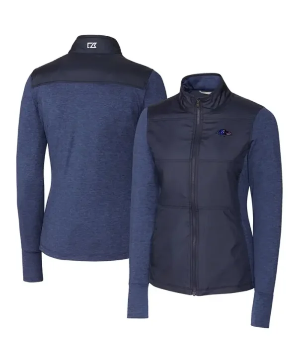 NFL Carolina Panthers Stealth Blue Full-Zip Jacket