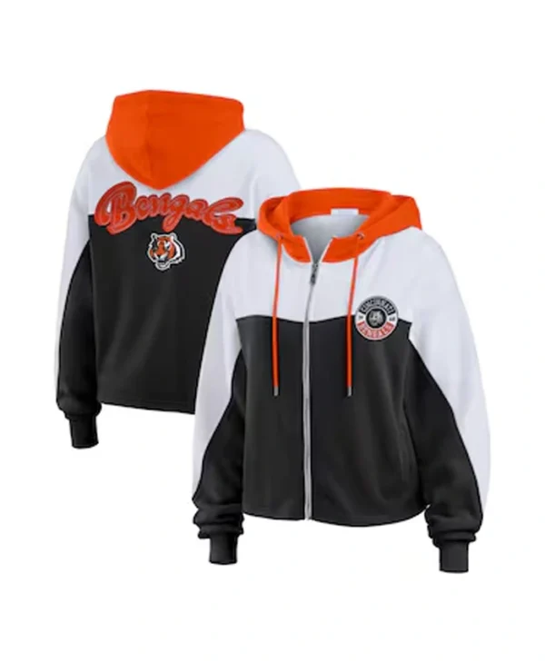 NFL Cincinnati Bengals Colorblock Zip Jacket